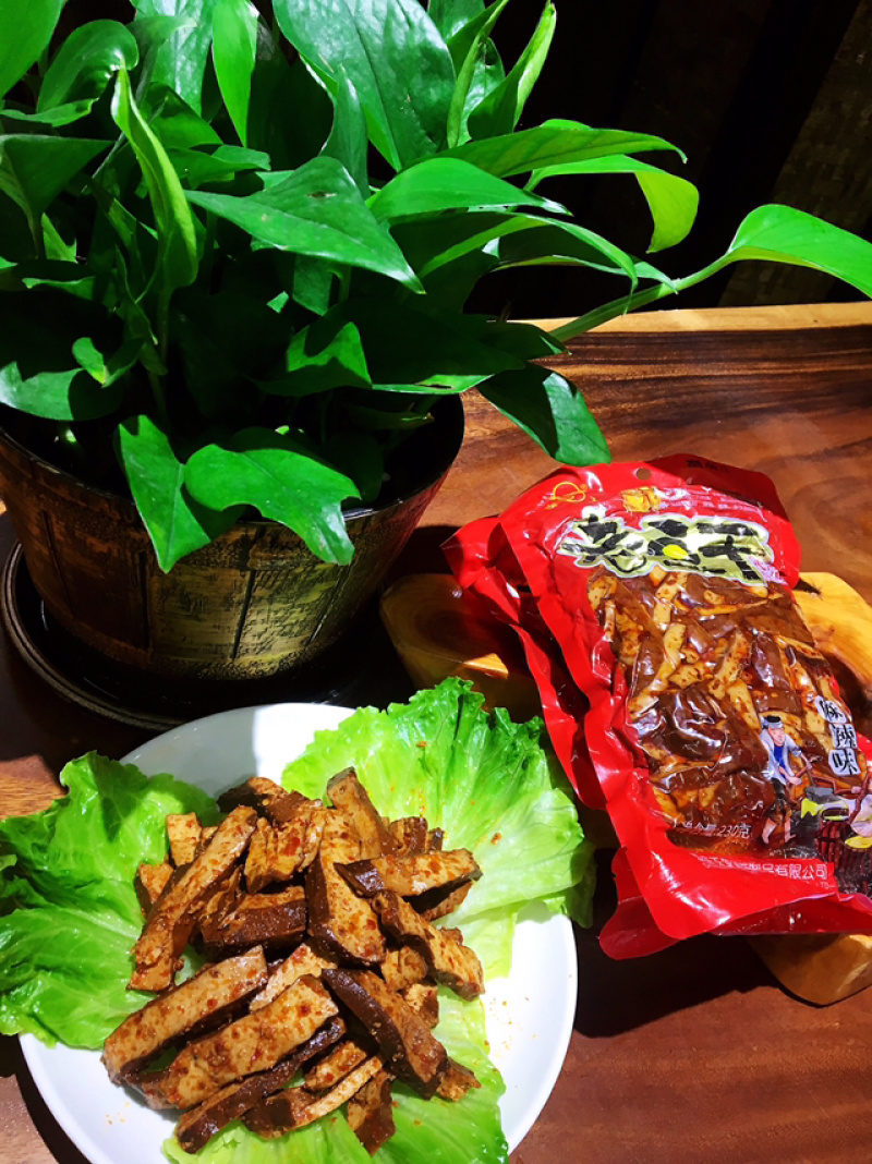羊角豆干400g