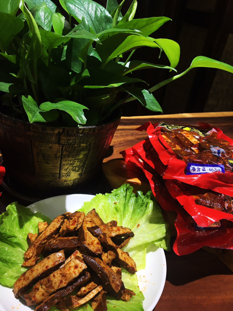 羊角豆干400g