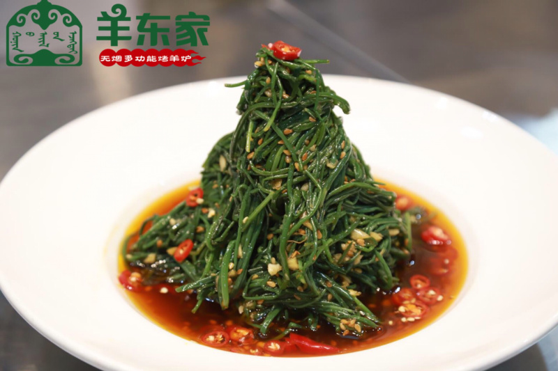 特色草原野沙葱，凉拌菜