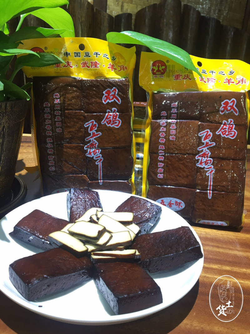羊角双鸽豆干400克（五香味）