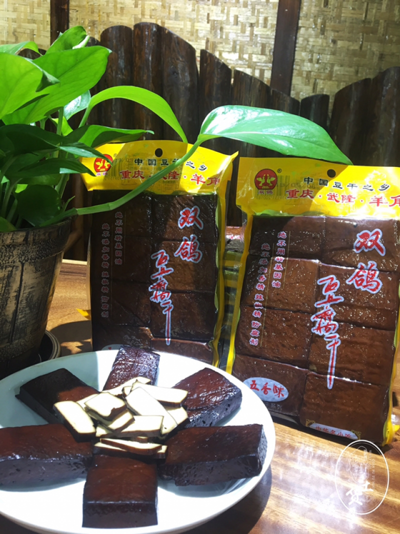 羊角双鸽豆干400克（五香味）