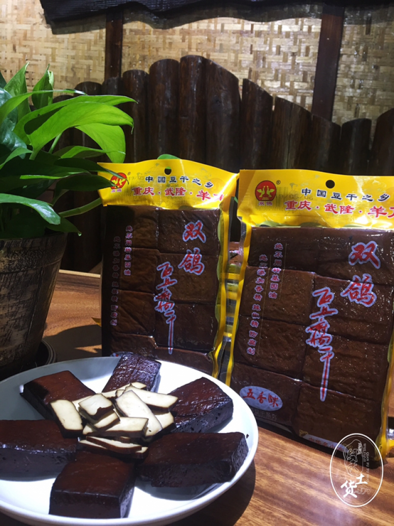羊角双鸽豆干400克（五香味）