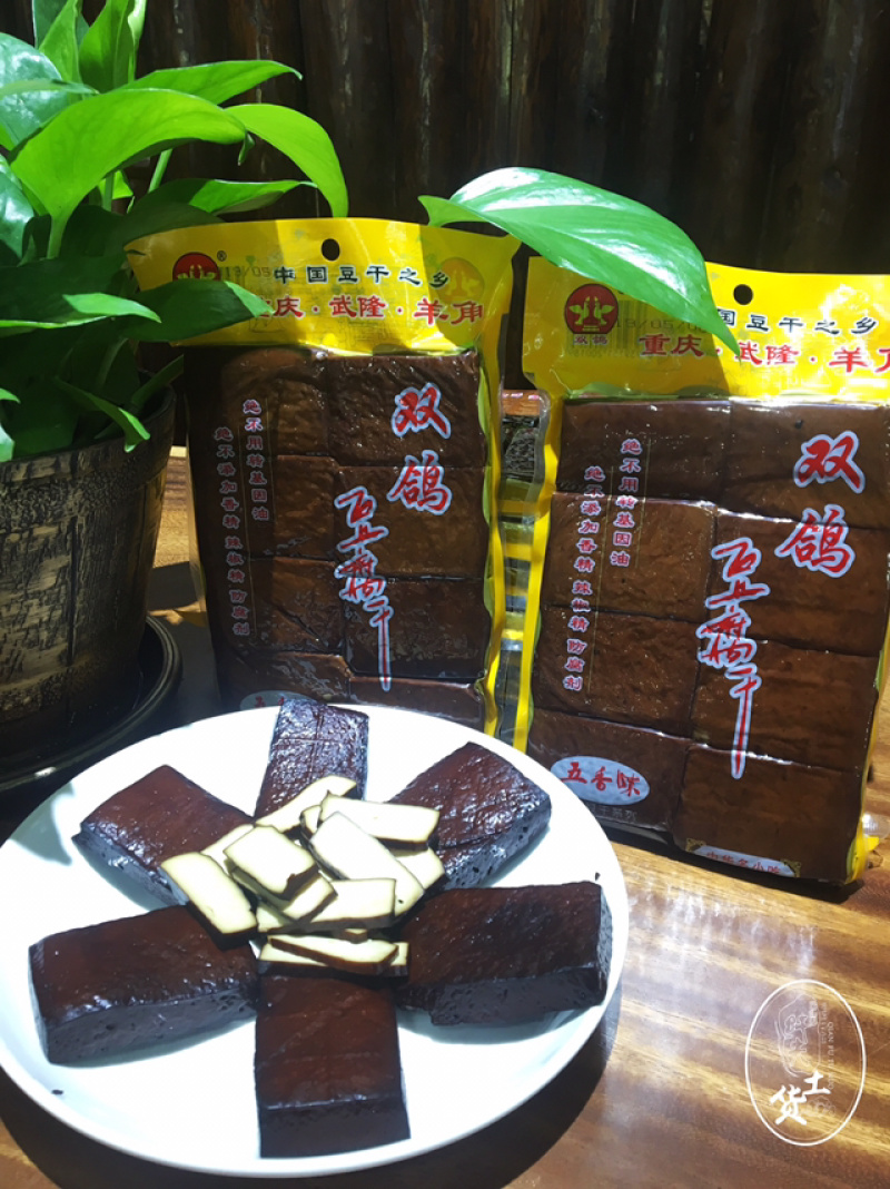 羊角双鸽豆干400克（五香味）