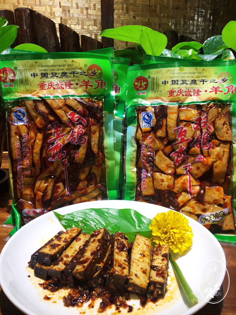羊角双鸽豆干160克（泡椒味）
