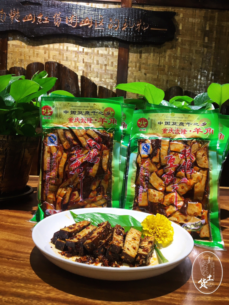 羊角双鸽豆干160克（泡椒味）