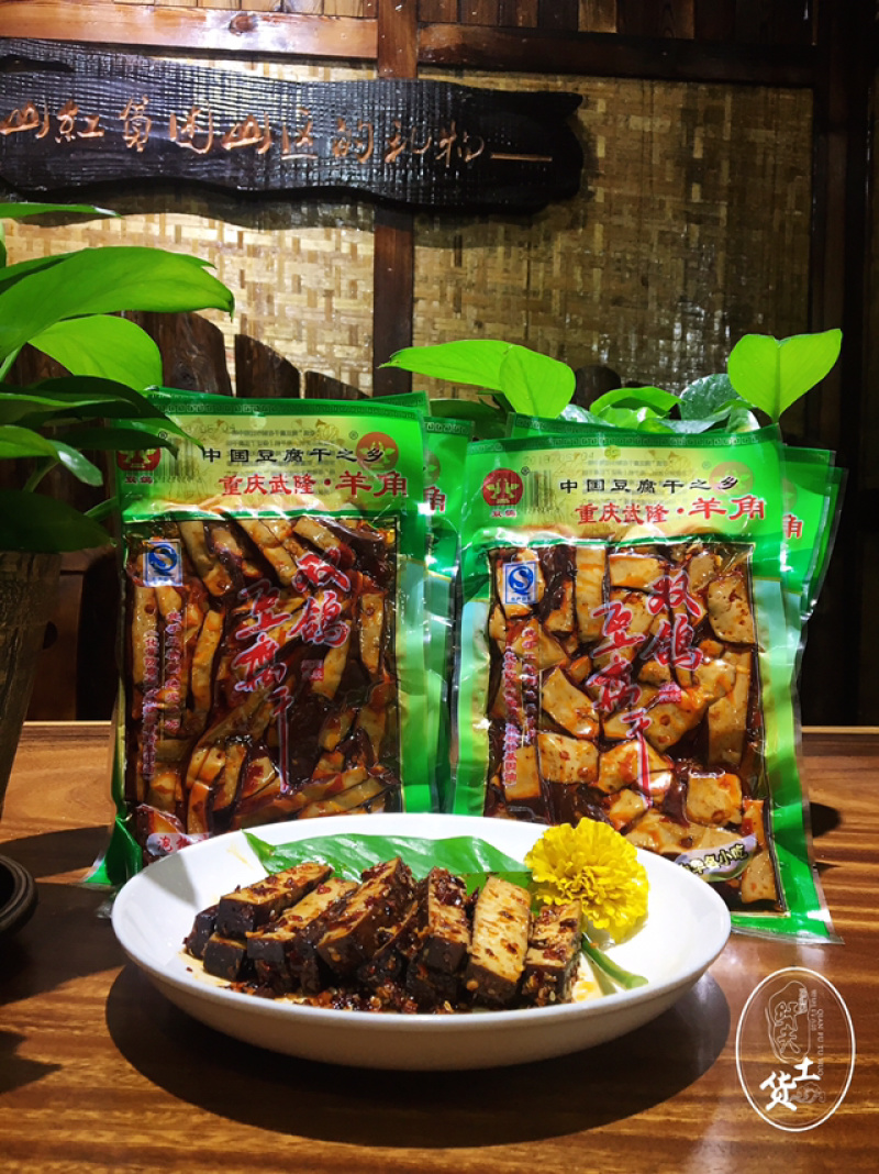 羊角双鸽豆干160克（泡椒味）