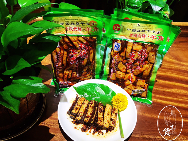 羊角双鸽豆干160克（泡椒味）