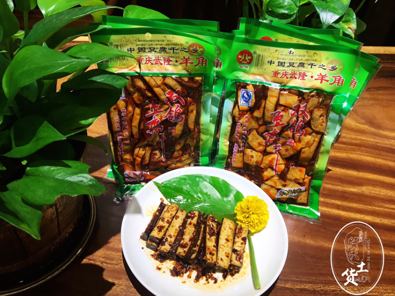 羊角双鸽豆干160克（泡椒味）
