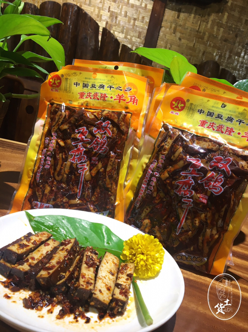 羊角双鸽豆干160克（麻辣味）