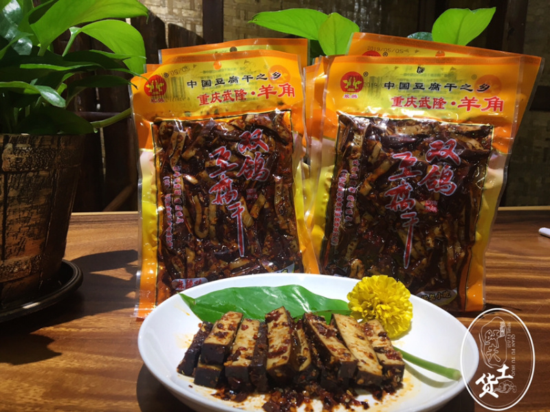羊角双鸽豆干160克（麻辣味）