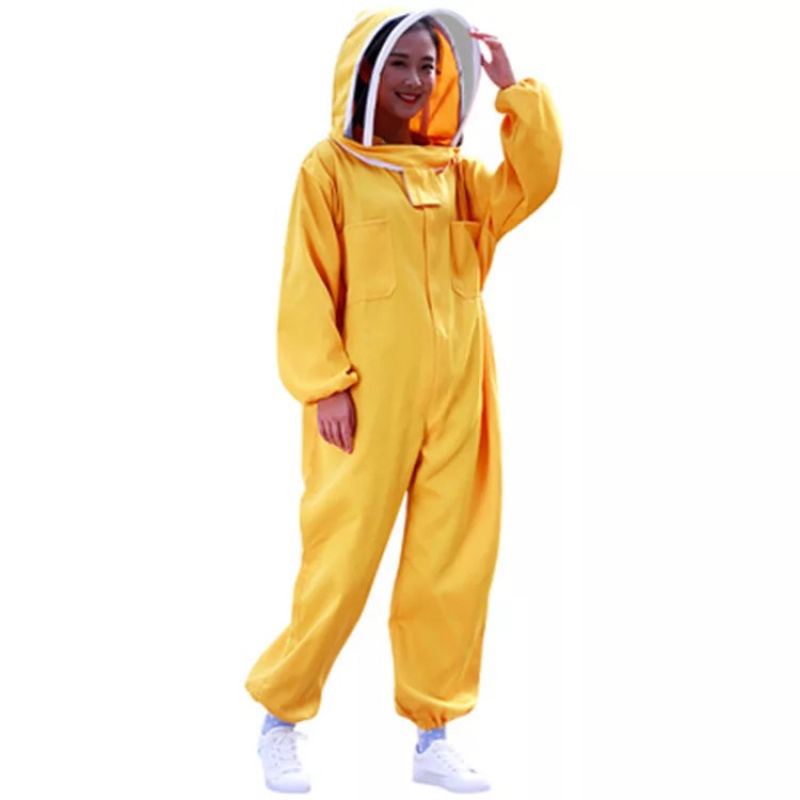 养蜂工具防蜂服出口型品质棉布特厚防蜂衣连体太空