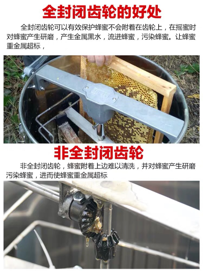 蜂旺摇蜜机中蜂全不锈钢包邮养蜂304蜂蜜摇糖分离打糖机小