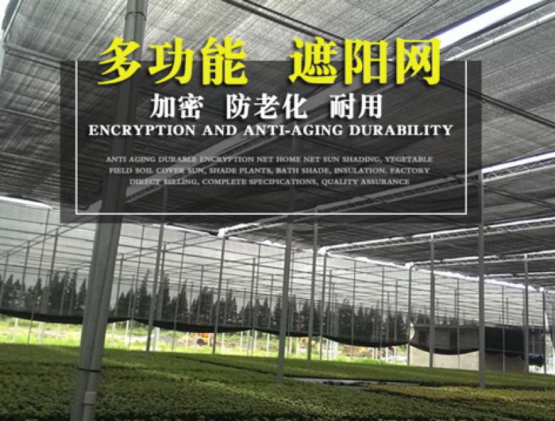 黑色加密加厚遮阳网大棚遮荫网汽车花卉多肉降温遮阴网防晒隔