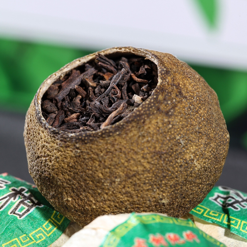新品小青柑普洱茶叶陈皮橘子桔子茶十年宫廷熟茶新会柑普茶