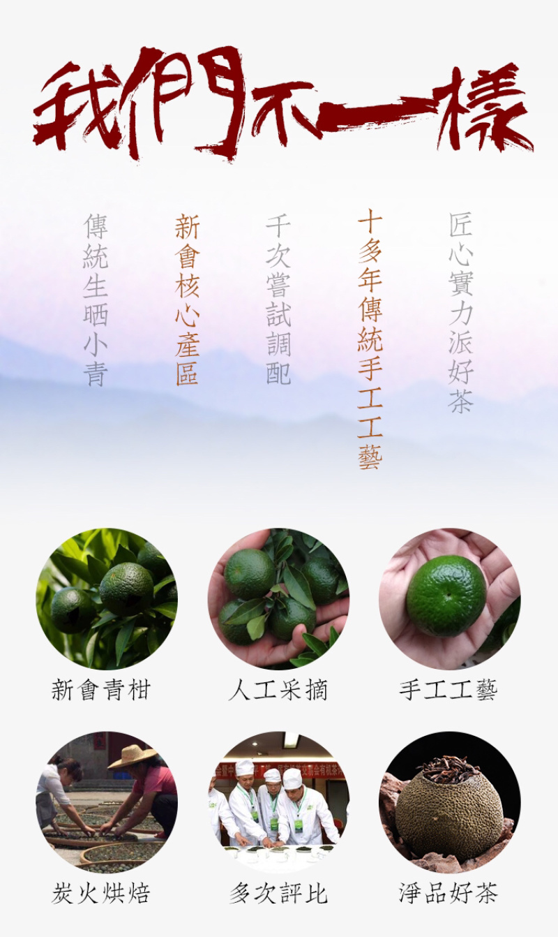 小青柑礼盒装新会陈皮柑普茶云南10年宫廷普洱茶360克