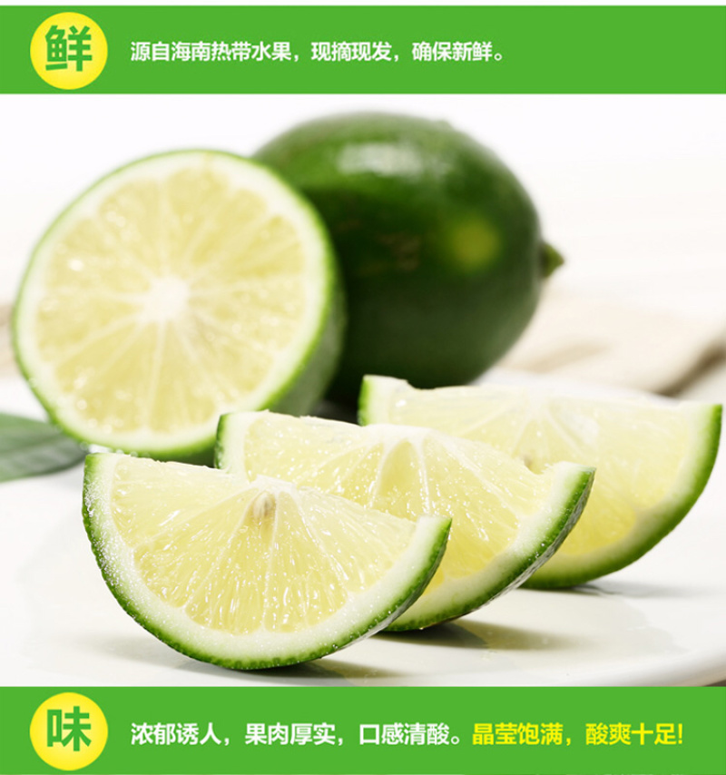 【一件代发】青柠檬5斤大果量大从优新鲜包邮