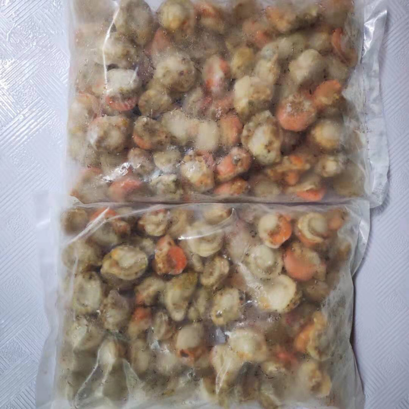鲜冻扇贝肉皇冠贝毛贝元贝肉冷冻扇贝肉2斤/包10包/件