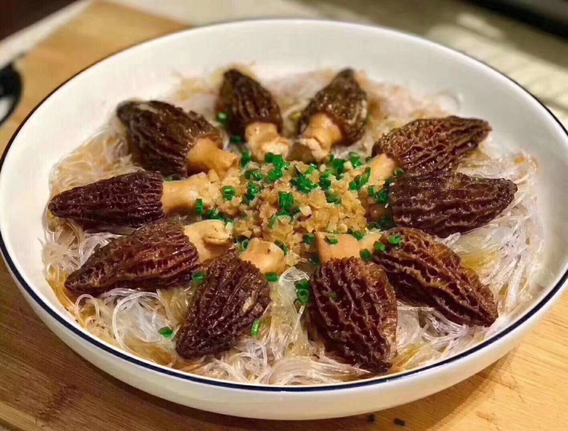 剪角羊肚菌好货一袋100克
