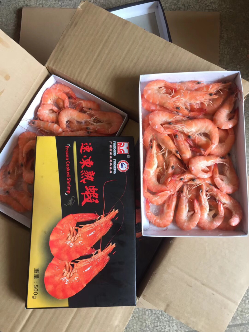 盒装熟虾、活虾制作，专供五星酒店产品