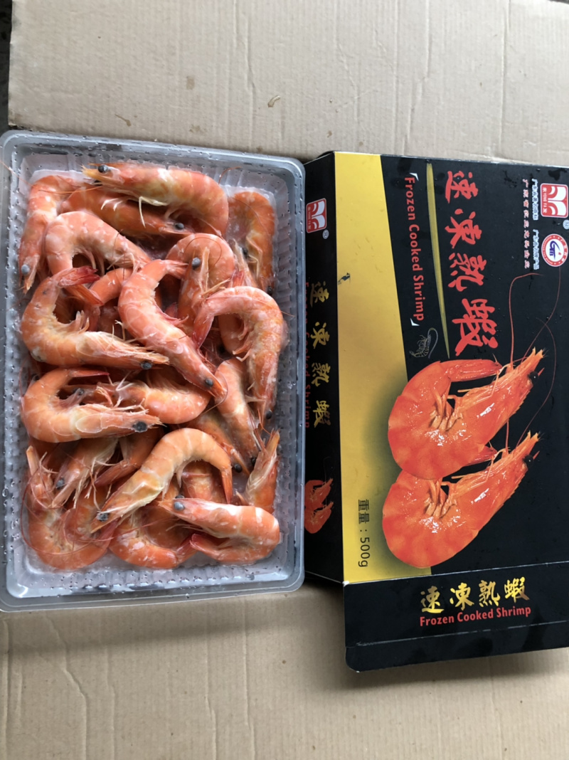 盒装熟虾、活虾制作，专供五星酒店产品