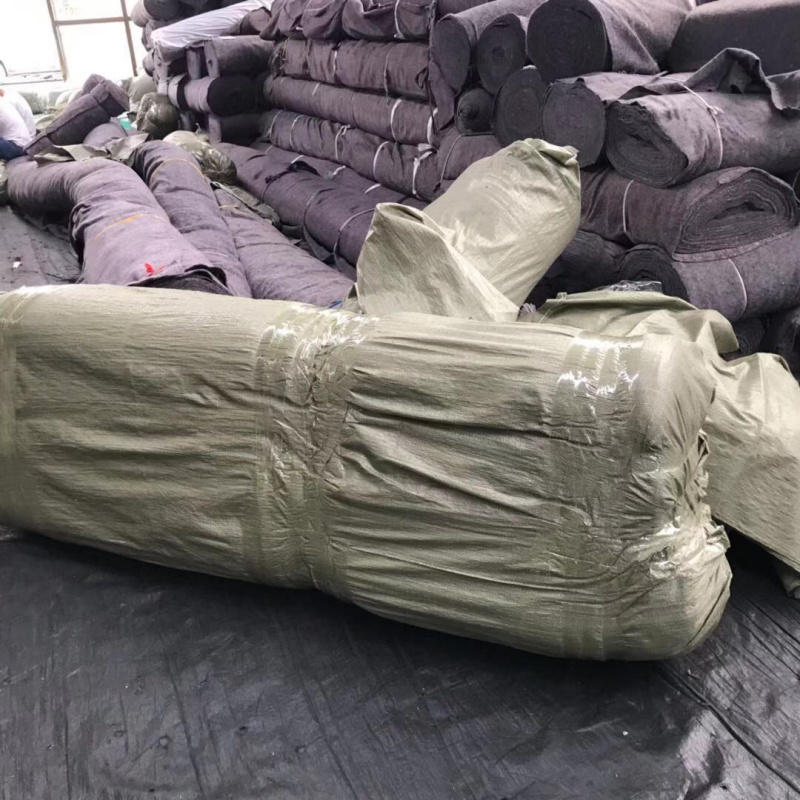 土工布毛毡大棚保温棉黑心棉铺路施工保湿养护毯包开发票