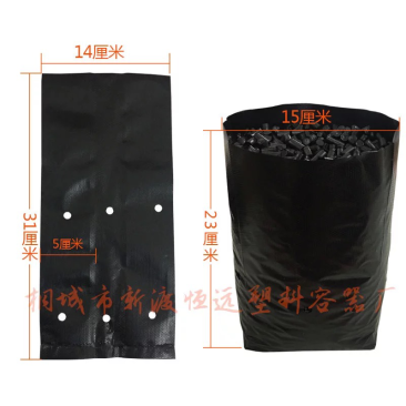 塑料柑橘育苗袋24×31装土后直径15高度23厘米