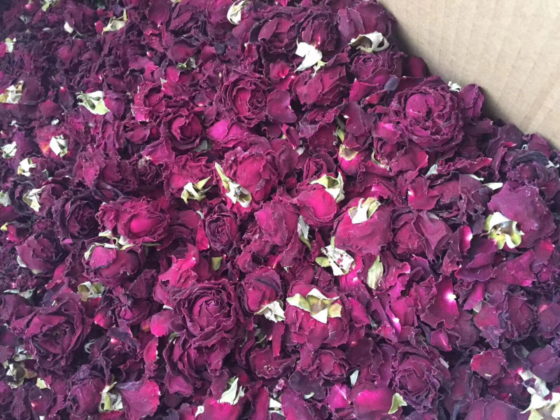 玫瑰花云南冻干墨红玫瑰花干花茶