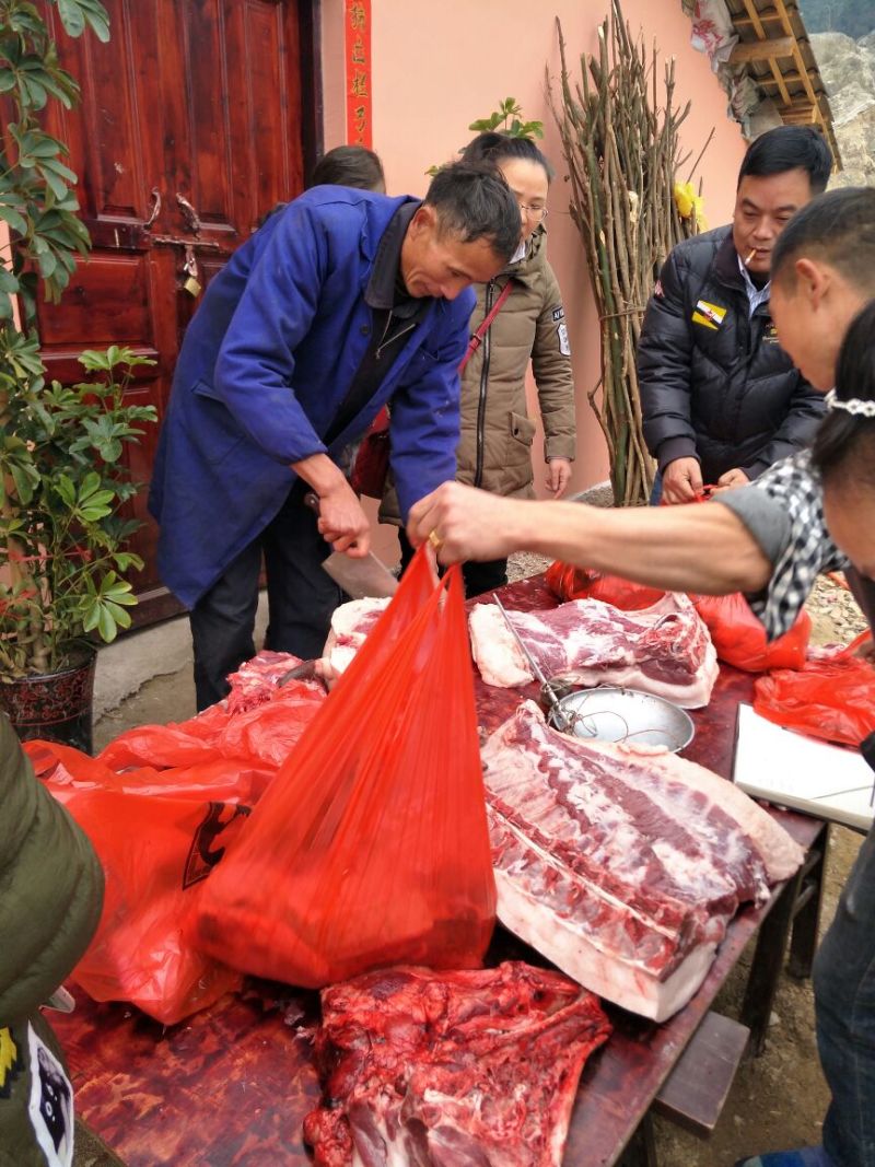 黑猪肉食用后腿肉未加工