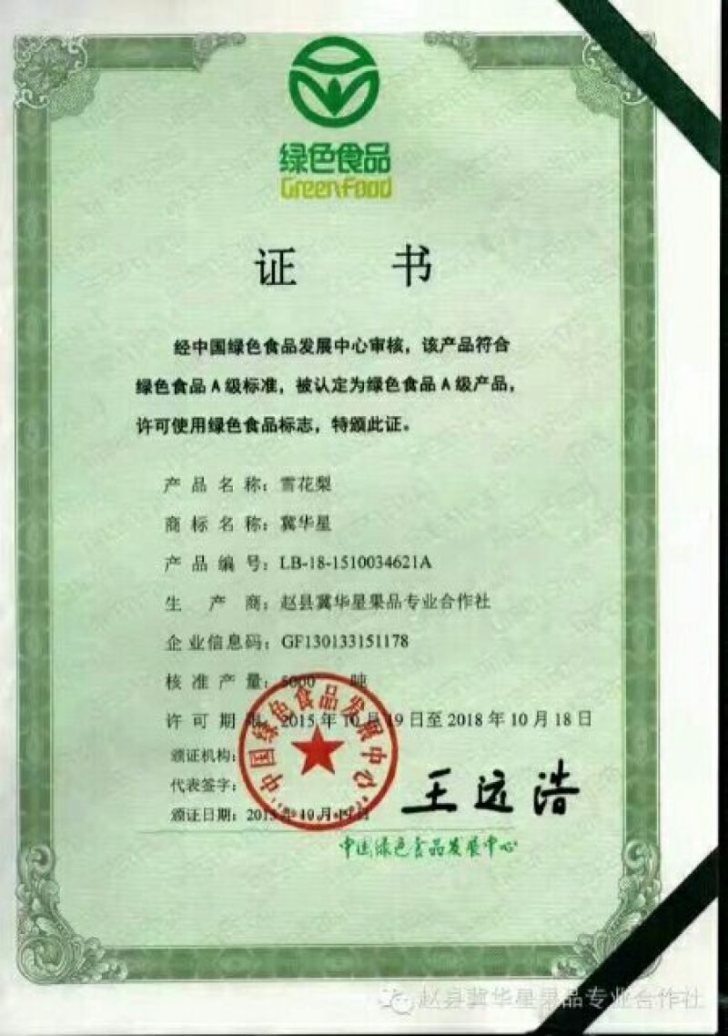 雪花梨450~500g纸箱