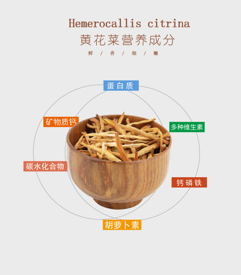2022年新黄花菜礼盒一级金针菜干货特产下饭火锅凉拌菜
