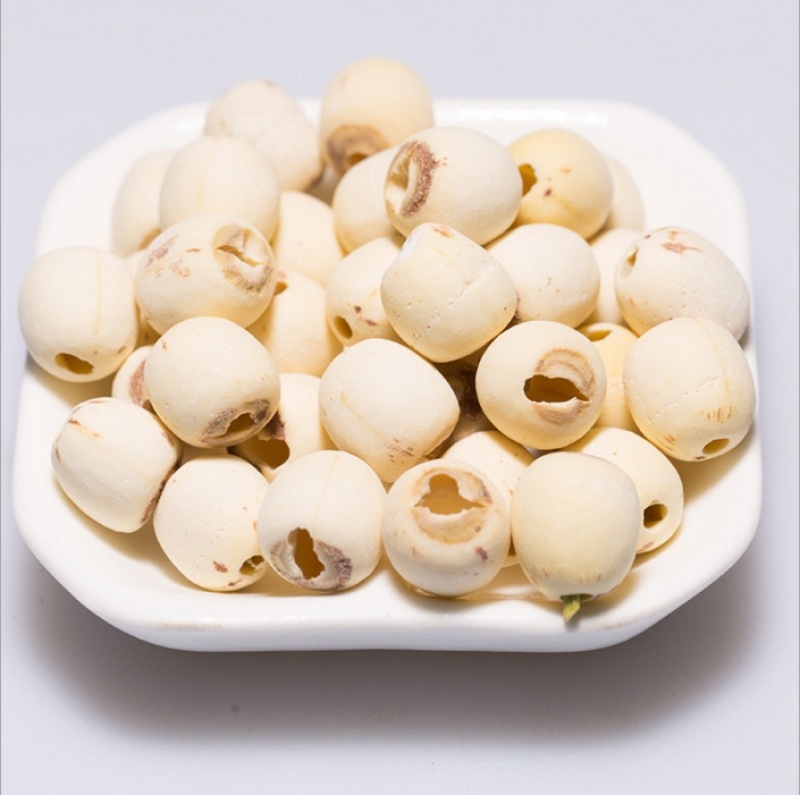 湘莲子磨皮白莲子无芯实心泰国莲冬瓜莲