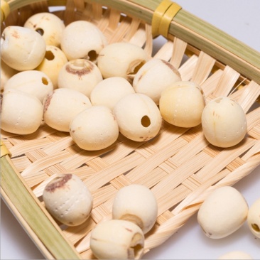 湘莲子磨皮白莲子无芯实心泰国莲冬瓜莲