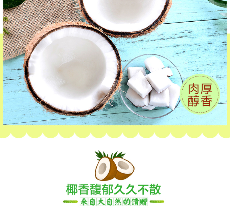 海南牛奶老椰子4个5斤装一件代发