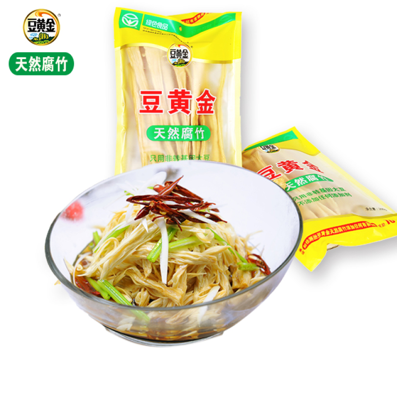 豆黄金天然腐竹无添加200g