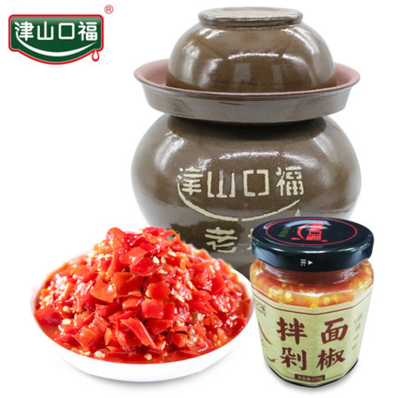湖南常德津山口福拌面剁椒270g