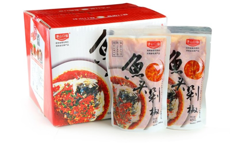 湖南常德津山口福鱼头剁椒450g