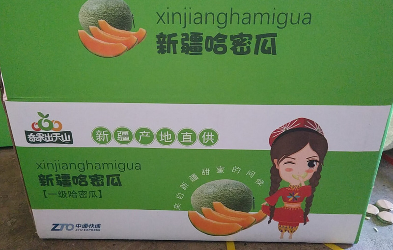 新疆哈密瓜西州蜜25号网纹5-6斤香甜多汁新鲜水果
