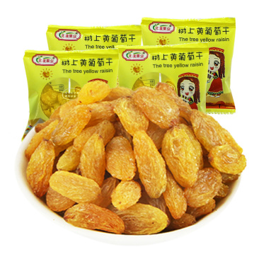 树上黄葡萄干独立小包装30g黄提子干新疆特产手抓包零食
