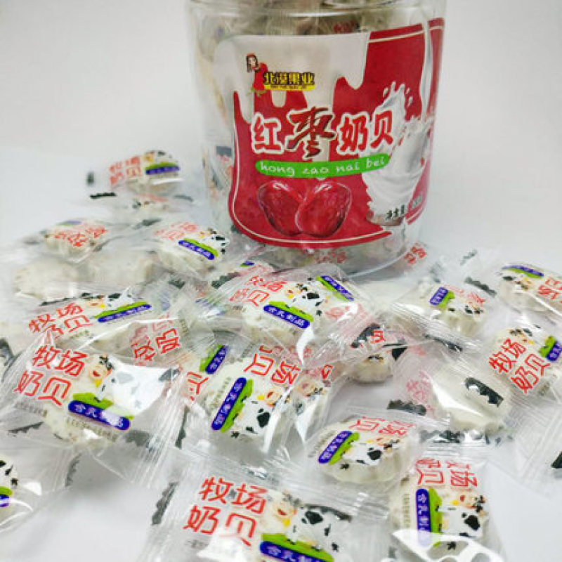 北漠果业新疆奶片干吃奶贝儿童孕妇营养高钙零食100g/罐