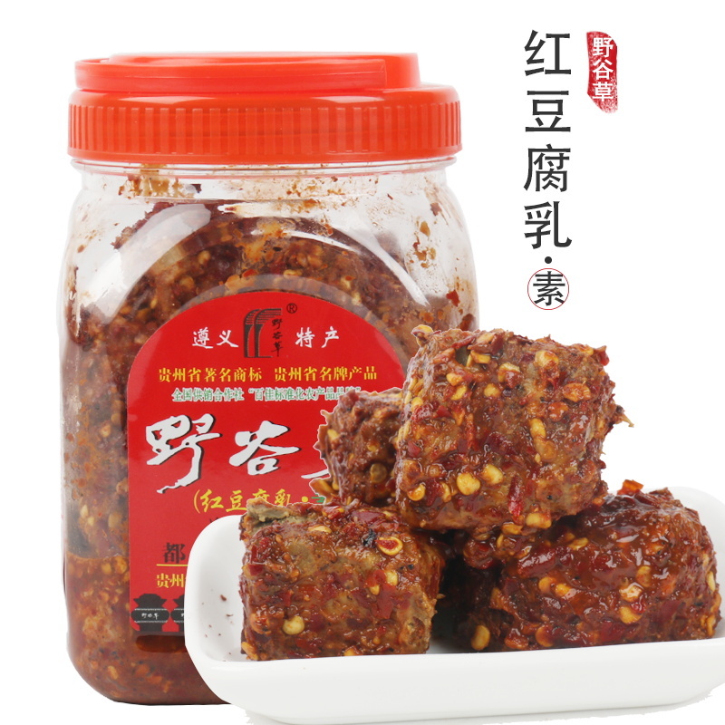 野谷草红豆腐（素）750g/瓶包邮
