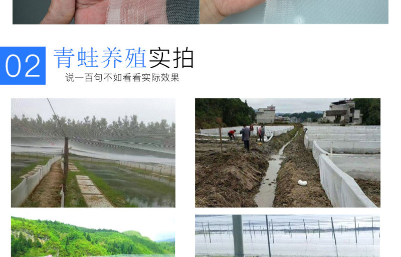 60目特厚尼龙防虫网水蛭养殖围网养蛇专用防逃网