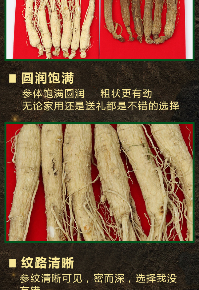 人参红白礼盒
