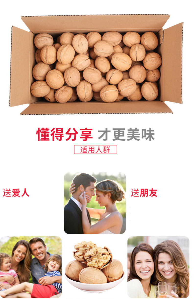 新疆核桃厂家直销薄皮核桃500g新疆坚果特产干果原味核桃