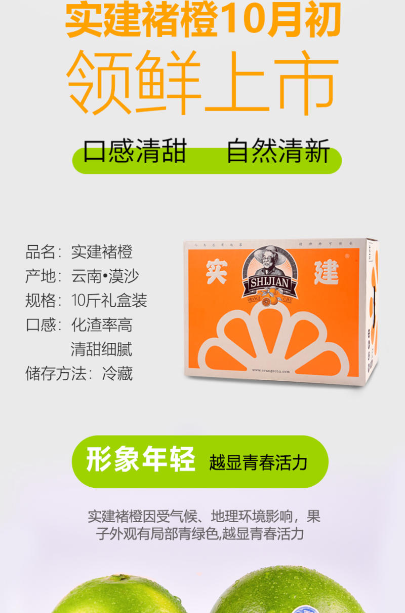 云南褚橙10斤一级大果新鲜现货包邮励志橙