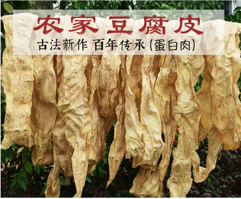 安徽特产蛋白肉豆腐皮纯豆子做可一件代发