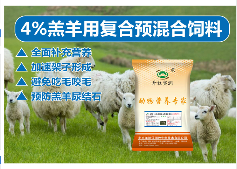羔羊饲料羔羊专用预混料促进羔羊断奶早补充生长所需各种营养
