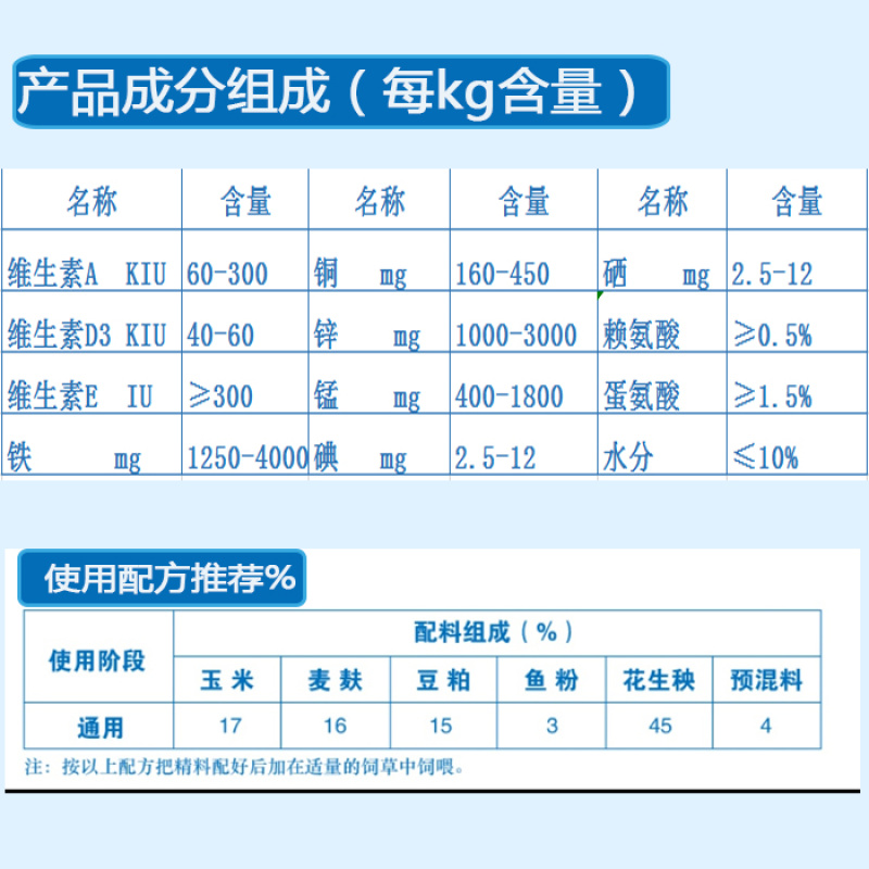 长毛兔饲料兔预混料兔饲料长毛兔饲料长毛兔专用预混料