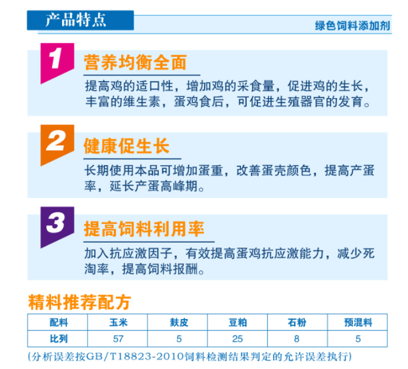 鸡预混料蛋鸡青年期预混料蛋鸡生长期专用预混料