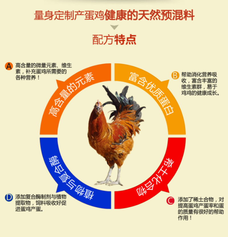 5%蛋小鸡预混料蛋鸡育雏期专用预混料，小鸡饲料批发