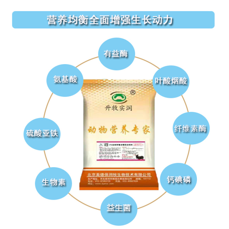 驴预混料青年驴马饲料4%生长驴预混料驴前期长骨架用预混料